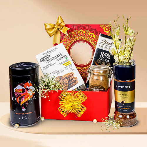 Exquisite Coffee N Chocolate Assortments Hamper