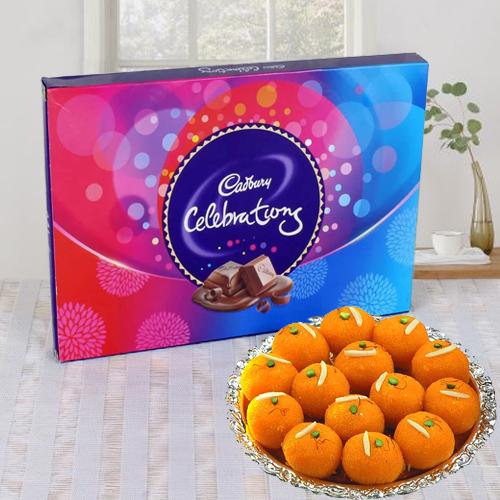 Cadbury Celebrations Pack N Haldirams Laddoo Cadbury Celebrations Pack N Haldirams Laddoo