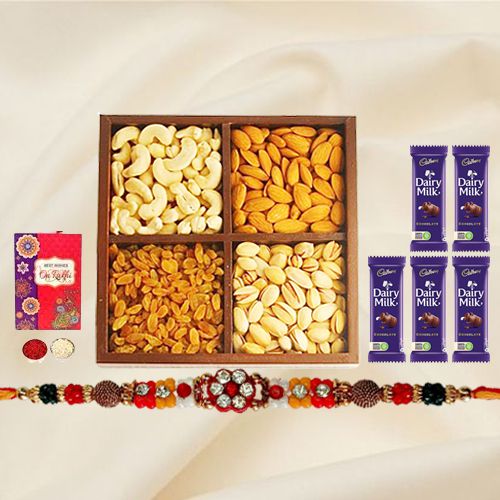 Cadburys Dairy Milk with Dry Fruits n Rakhi Cadburys Dairy Milk with Dry Fruits n Rakhi