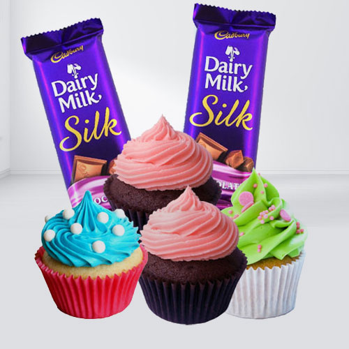 Cadburys Silk with Cup Cakes