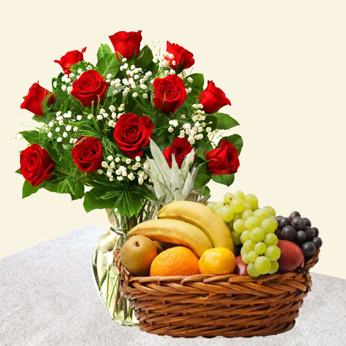Roses N Fresh Fruit Bliss Roses N Fresh Fruit Bliss