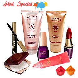 Lakme Make Up Hamper for Beautiful Women with free Gulal/Abir Pouch Lakme Make Up Hamper for Beautiful Women with free Gulal/Abir Pouch