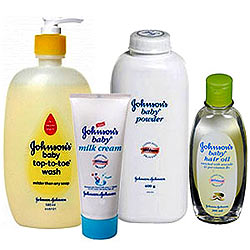 Stunning Johnsons and Johnsons Bath Hamper for New Born Baby Stunning Johnsons and Johnsons Bath Hamper for New Born Baby