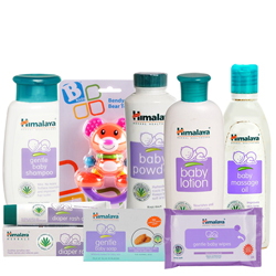 Exclusive Combo of Baby Care Items with Teddy from Himalaya Exclusive Combo of Baby Care Items with Teddy from Himalaya