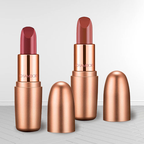 Exclusive Chambor Nutty Caramel N Dusty Rose Lipstick Exclusive Chambor Nutty Caramel N Dusty Rose Lipstick