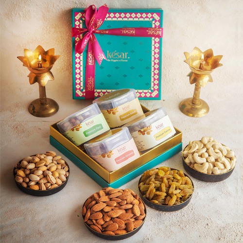 Premium Assorted Munchies Gift Box from Kesar Premium Assorted Munchies Gift Box from Kesar