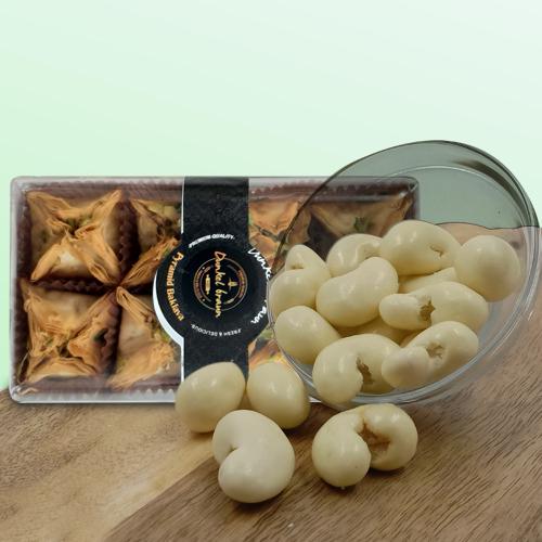 Tasty Kulfi Flavor Kaju with Pyramid Baklawa Tasty Kulfi Flavor Kaju with Pyramid Baklawa