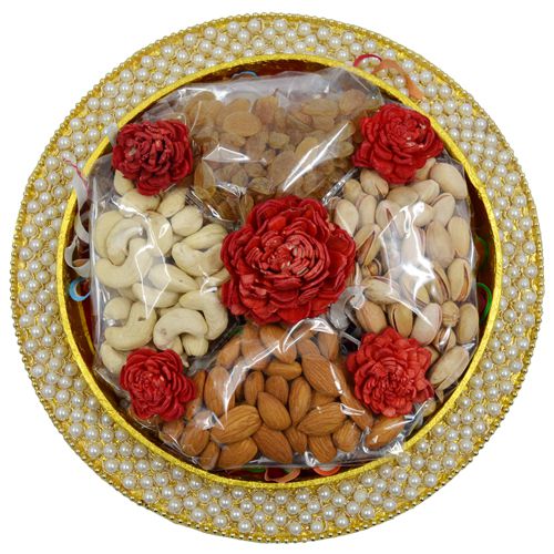 Nutty Treat in Round Moti Tray