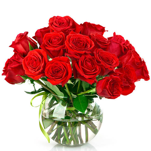 Gift of Red Roses in a Vase Gift of Red Roses in a Vase