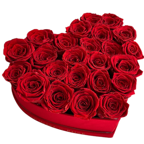 Heart Shaped Red Rose Arrangement Heart Shaped Red Rose Arrangement