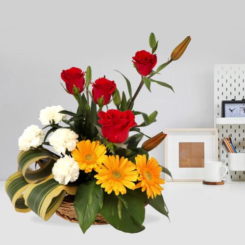 Basket of Assorted Florals Basket of Assorted Florals