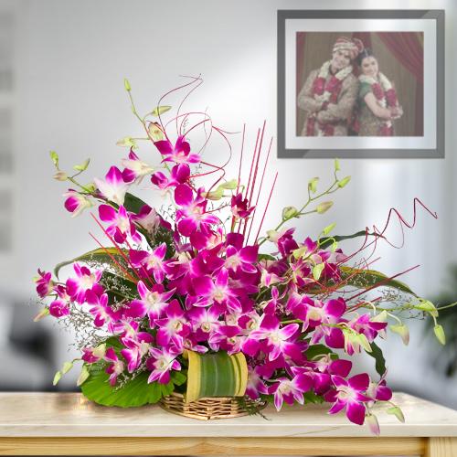 Charming Arrangement of Radiant Orchids Charming Arrangement of Radiant Orchids