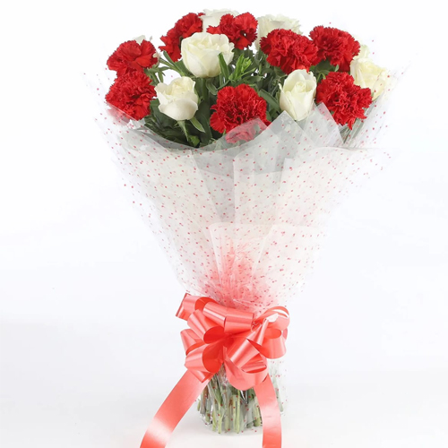 Buy Special Roses N Carnations Bunch