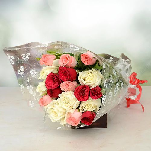 Heavenly Bouquet of Mixed Roses