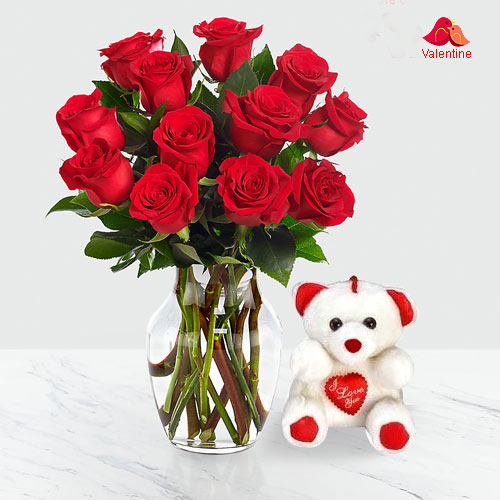 Red Roses in Heart Shape Arrangement. Red Roses in Heart Shape Arrangement.