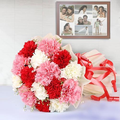 Lovely Mixed Carnations Bouquet Lovely Mixed Carnations Bouquet