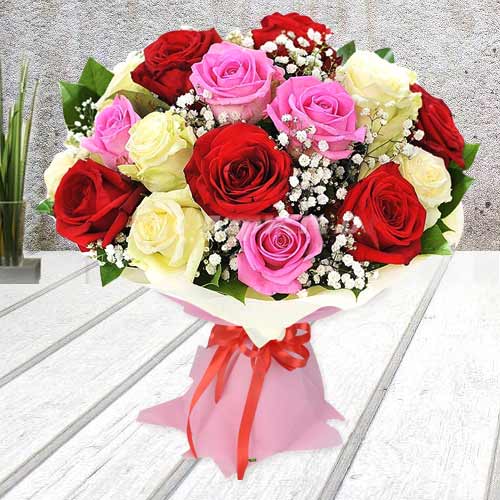 Exquisite Mixed Roses Bouquet Exquisite Mixed Roses Bouquet