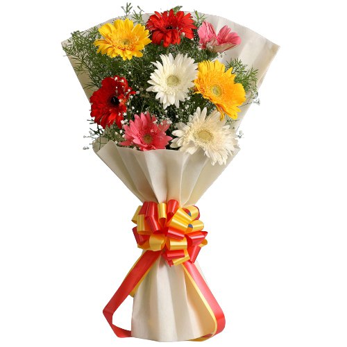 Bright Bouquet of Mixed Gerberas Bright Bouquet of Mixed Gerberas