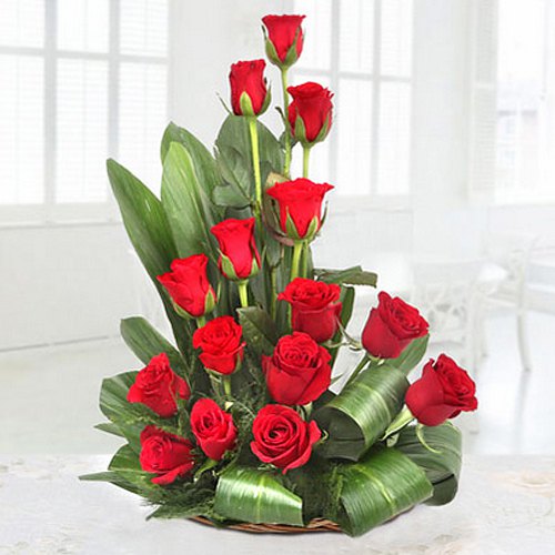 Wonderful Red Roses Arrangement Wonderful Red Roses Arrangement