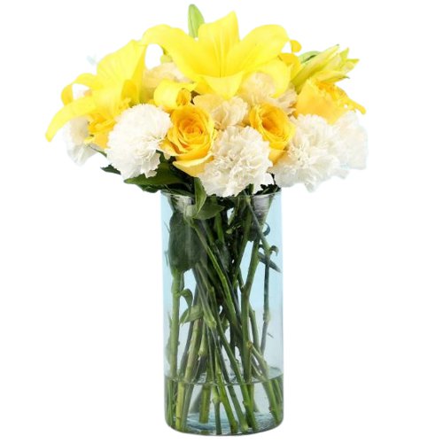 Delightful Mixed Flowers Arrangement Delightful Mixed Flowers Arrangement
