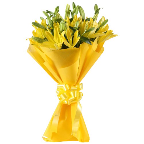 Wonderful Yellow Lilies Bouquet Wonderful Yellow Lilies Bouquet
