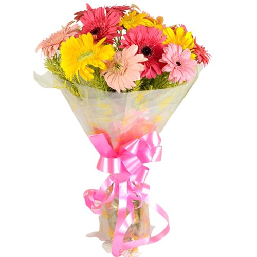 Lovely Bouquet of Multicolored Gerberas Lovely Bouquet of Multicolored Gerberas