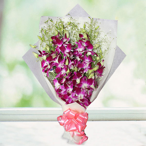 Fabulous Purple Orchids Bouquet