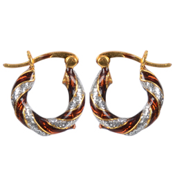Exclusive Gold Toned Metal Looped Earrings Set Exclusive Gold Toned Metal Looped Earrings Set