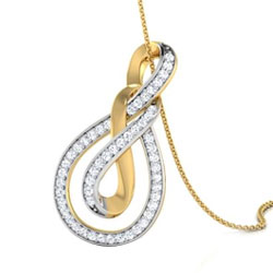 Tantalizing Ayla Double Knot Pendant with Chain Tantalizing Ayla Double Knot Pendant with Chain