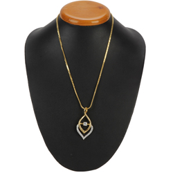 Fascinating Golden Flame Necklace nd Fernanda Pendant Fascinating Golden Flame Necklace nd Fernanda Pendant