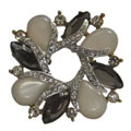 Poignant Opal Rhinestone Brooch Cum Pendant from the Collection of Avon Poignant Opal Rhinestone Brooch Cum Pendant from the Collection of Avon