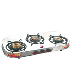 Impressive Gas Top with 3 Burners and Rotating Nozzle Made by Nirlep Impressive Gas Top with 3 Burners and Rotating Nozzle Made by Nirlep