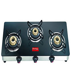 Futuristic Gas Burner Oven with Glass-Top from Prestige Futuristic Gas Burner Oven with Glass-Top from Prestige