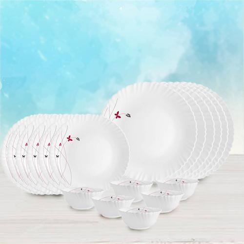 Wonderful Cello Lush Fiesta Opalware Dinner Set