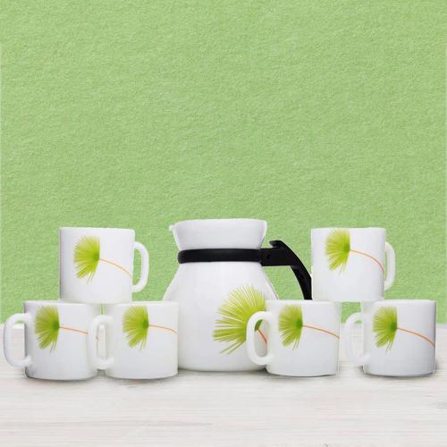 Attractive LaOpala Opalware Cup n Kettle Set Attractive LaOpala Opalware Cup n Kettle Set