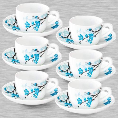Beautiful Larah By Borosil Mimosa Cup and Saucer Set Beautiful Larah By Borosil Mimosa Cup and Saucer Set