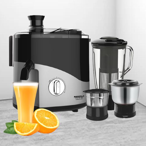 Amazing Maharaja Whiteline 3 Jars Juicer Mixer Grinder in Black n Silver Amazing Maharaja Whiteline 3 Jars Juicer Mixer Grinder in Black n Silver