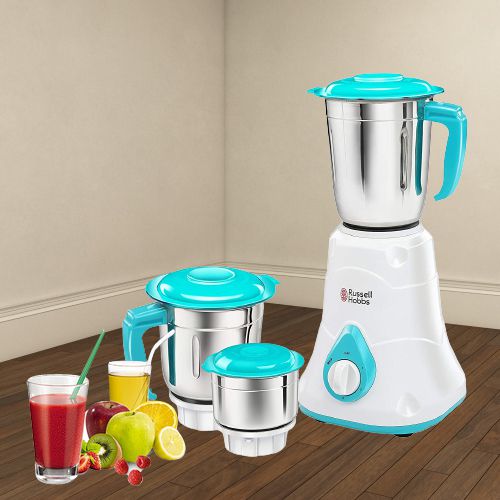 Exquisite Russell Hobbs White Color Mixer Grinder with 3 Jars Exquisite Russell Hobbs White Color Mixer Grinder with 3 Jars