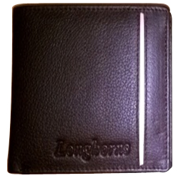 Stunning Longhorn Leather Gents Wallet in Black Colour Stunning Longhorn Leather Gents Wallet in Black Colour