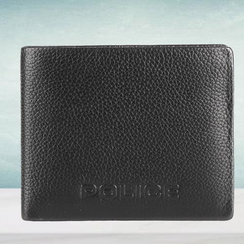 Fantastic Police Brand Mens Leather Wallet in Black Fantastic Police Brand Mens Leather Wallet in Black