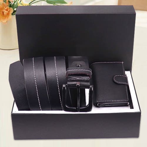 Amusing Hide and Skin Mens Leather Middle Stitch Card Holder N Belt Amusing Hide and Skin Mens Leather Middle Stitch Card Holder N Belt