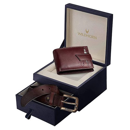 Exclusive WildHorn Leather Men Wallet N Belt Set Exclusive WildHorn Leather Men Wallet N Belt Set