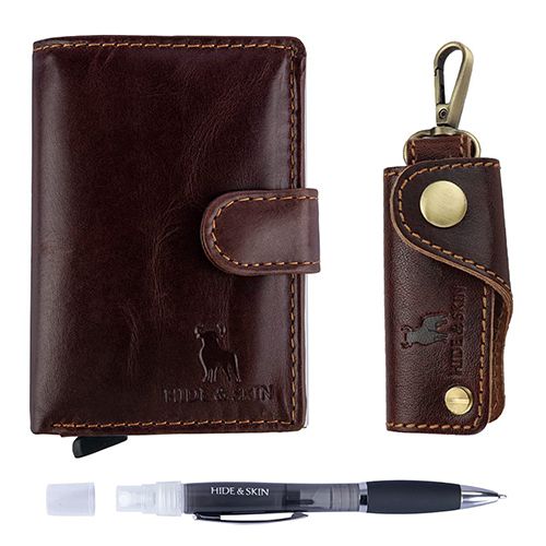 Admirable Hide N Skin Card Case with Pen and Key Chain Combo Admirable Hide N Skin Card Case with Pen and Key Chain Combo