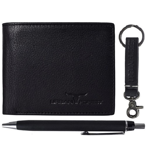 Fabulous Urban Forest Wallet with Keyring N Pen Trio for Men