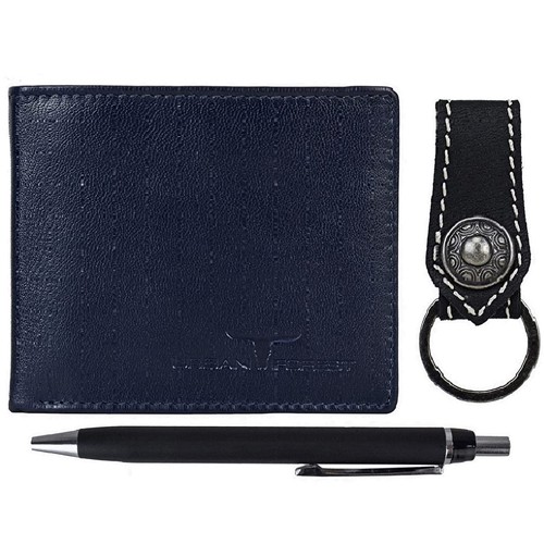 Classy Urban Forest Wallet with Keyring N Pen Trio for Men