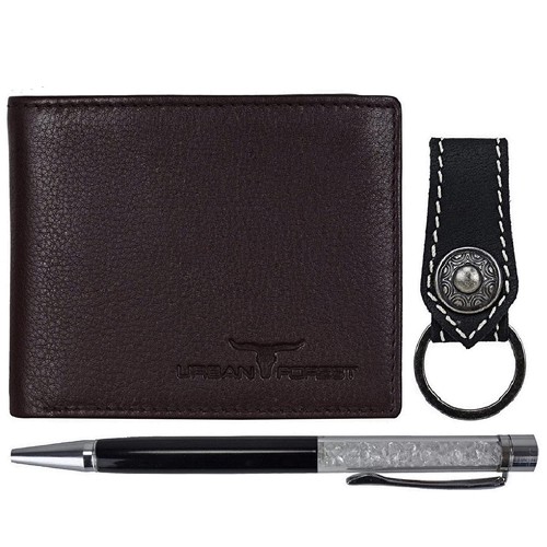 Wonderful Urban Forest Mens Wallet with Keyring N Pen Set Wonderful Urban Forest Mens Wallet with Keyring N Pen Set