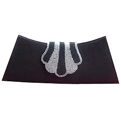 Charismatic Leather made Black Evening Clutch Bag for Ladies from Spice Art Charismatic Leather made Black Evening Clutch Bag for Ladies from Spice Art
