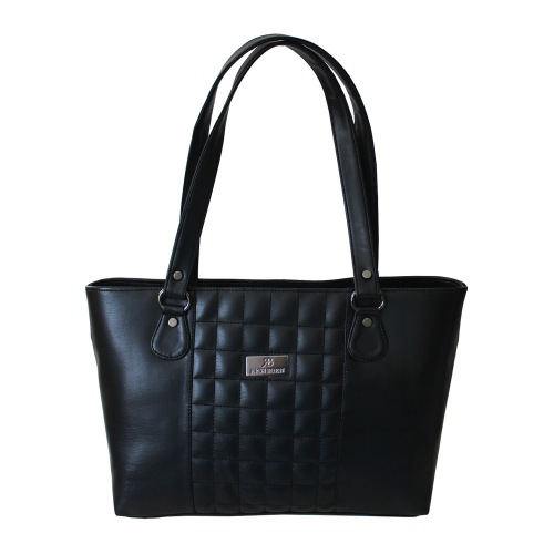 Black Front Stich Design Vanity Bag for Women Black Front Stich Design Vanity Bag for Women