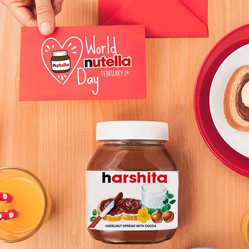 Delicious Personalized Nutella Jar