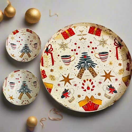 Complete Serving Tray N Bowls Set Complete Serving Tray N Bowls Set